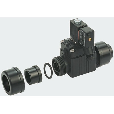 Burkert Solenoid Valve 142228, 2 port(s) , NC, 24 V dc, 3/8in