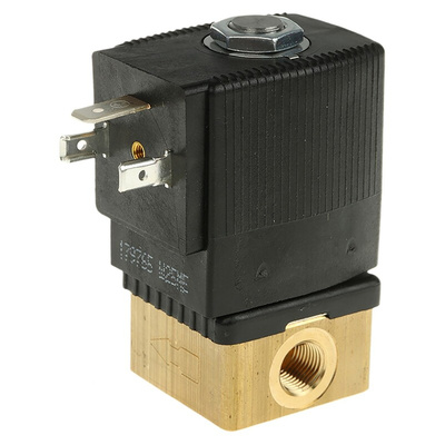 Burkert Solenoid Valve 126190, 2 port(s) , NC, 230 V ac, 1/8in