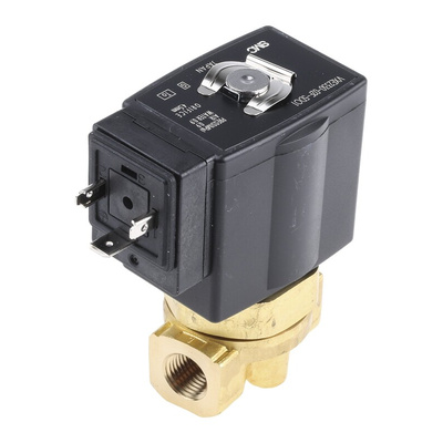 SMC Solenoid Valve VXE2330-02F-5DO1, 2 port(s) , NC, 24 V dc, 1/4in