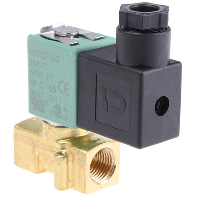 EMERSON – ASCO Solenoid Valve SCG256B404VMS.24/DC, 2 port(s) , NC, 24 V dc, 1/4in