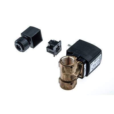 Burkert Solenoid Valve 221606, 2 port(s) , NC, 24 V dc, 1/2in