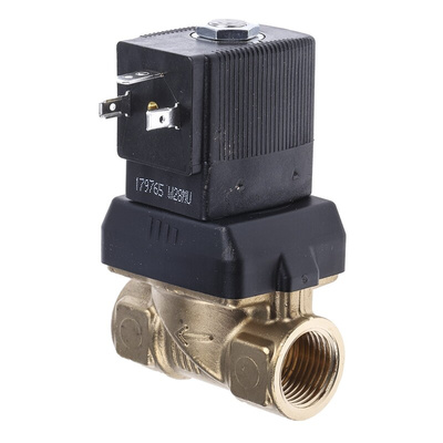 Burkert Solenoid Valve 221605, 2 port(s) , NC, 230 V ac, 1/2in