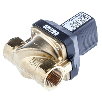 Burkert Solenoid Valve 221632, 2 port(s) , NC, 110 V ac, 3/4in