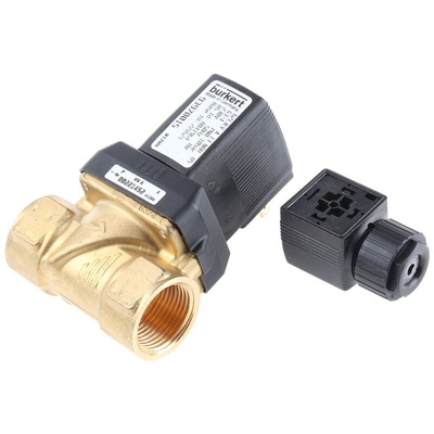 Burkert Solenoid Valve 221621, 2 port(s) , NC, 230 V ac, 3/4in
