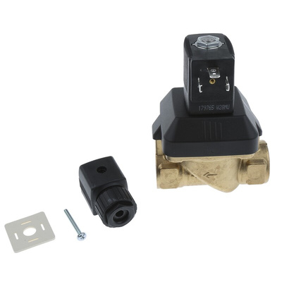 Burkert Solenoid Valve 221633, 2 port(s) , NC, 230 V ac, 3/4in