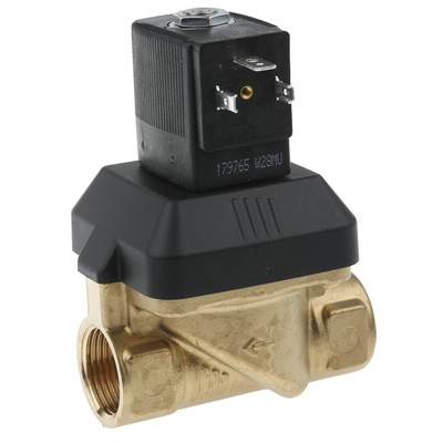 Burkert Solenoid Valve 221633, 2 port(s) , NC, 230 V ac, 3/4in