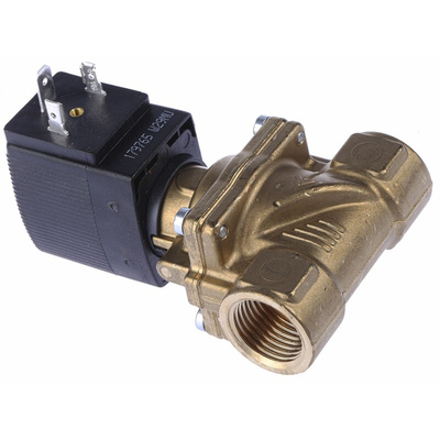 Burkert Solenoid Valve 221846, 2 port(s) , NC, 230 V ac, 1/2in