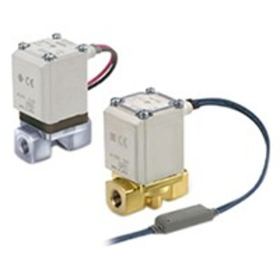 SMC Solenoid Valve VX212AU, 2 port(s) , NC, 110 V ac, 1/8in