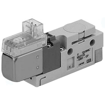 SMC Solenoid Valve VQZ115-5LO1-CP-Q, 3 port(s) , NC, 24 V dc, 1/8in