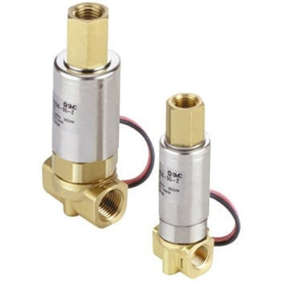 SMC Solenoid Valve VNB104B-F8A, 2 port(s) , NC, 1/4in