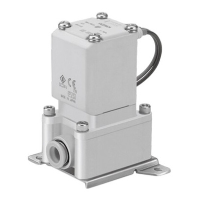 SMC Solenoid Valve VXZ232BGA, 2 port(s) , NC, 24 V dc, 3/8in