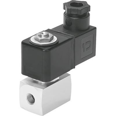 Festo Solenoid Valve VZWD-L-M22C-M-G18-10-V-1P4-50, 2 port(s) , NC, 24 V dc, 1/8in