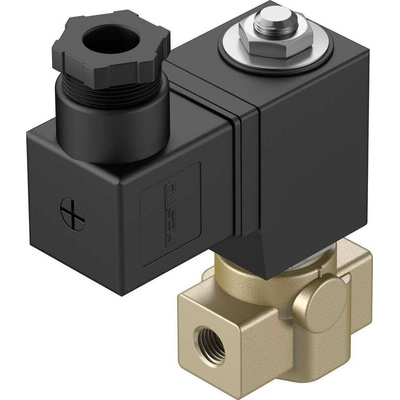 Festo Solenoid Valve VZWD-L-M22C-M-G14-40-V-1P4-8 , 2 port(s) , NC, 24 V dc, 1/4in