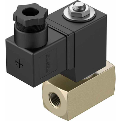 Festo Solenoid Valve VZWD-L-M22C-M-G14-60-V-1P4-4 , 2 port(s) , NC, 24 V dc, 1/4in