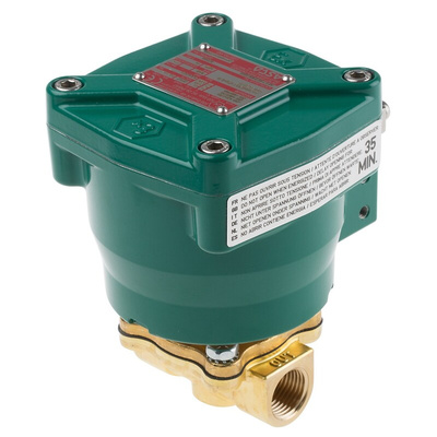 EMERSON – ASCO Solenoid Valve NFETE210C094/115AC, 2 port(s) , NC, 115 V ac, 1/2in