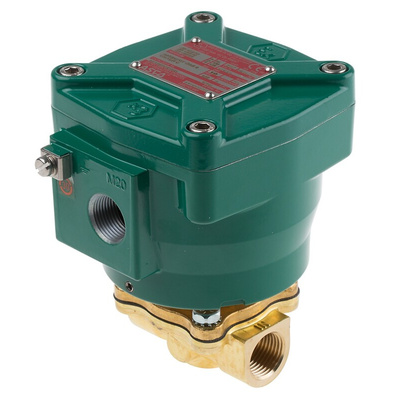 EMERSON – ASCO Solenoid Valve NFETE210C094/115AC, 2 port(s) , NC, 115 V ac, 1/2in