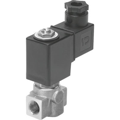 Festo Solenoid Valve VZWD-L-M22C-M-G18-40-V-1P4-8-R1, 2 port(s) , NC, 24 V dc, 1/8in