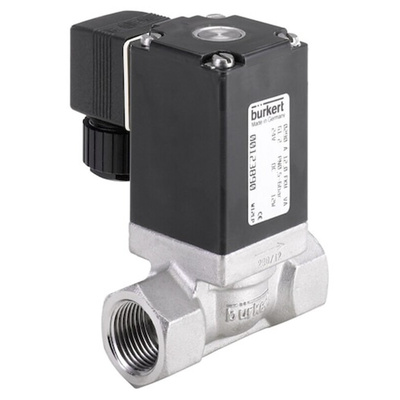 Burkert Solenoid Valve 053675, 2 port(s) , NC, 24 V ac/dc, 1in