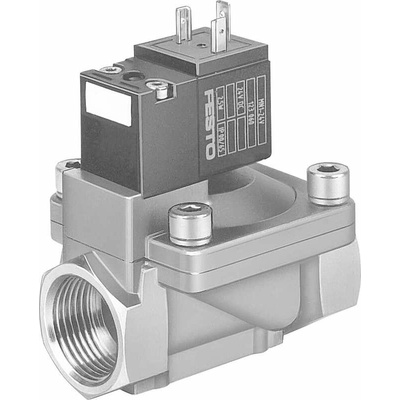 Festo Solenoid Valve MN1H-2-3/4-MS, 2 port(s) , NC, 110/230/24 V, 3/4in