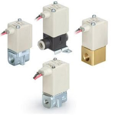 SMC Solenoid Valve VDW20NA, 2 port(s) , NC, 24 V dc, R 1/8in