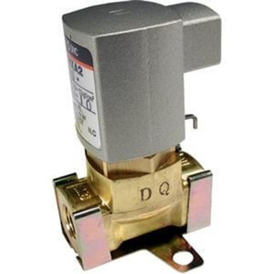 SMC Solenoid Valve VXA2120V-01F-1, 2 port(s) , NC, 1/8in