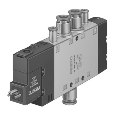 Festo Solenoid Valve CPE18-M2H-5LS-QS-10, 5 port(s) , 110 V ac, 10mm