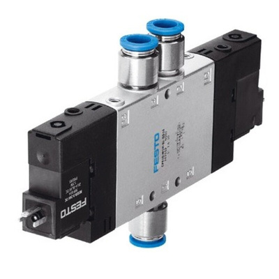 Festo Solenoid Valve CPE18-M3H-5J-QS-10, 5 port(s) , 230 V ac, 10mm