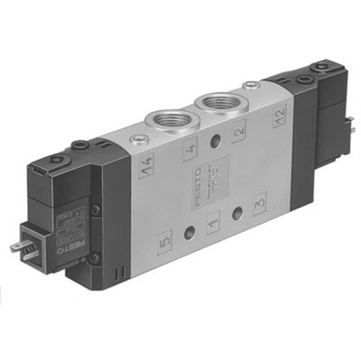 Festo Solenoid Valve CPE24-M2H-5/3B-3/8, 5 port(s) , NO, 110 V ac, 3/8in