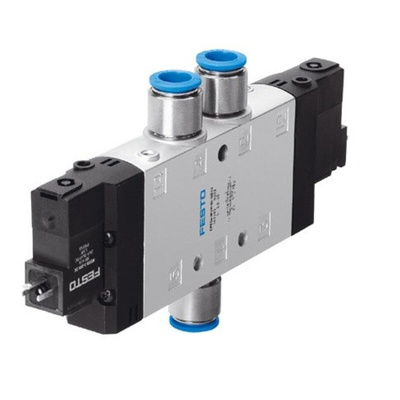 Festo Solenoid Valve CPE24-M2H-5J-QS-12, 5 port(s) , 110 V ac, 12mm