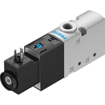 Solenoid Valve, 3 port(s) , Normally Closed, 24 V dc, 1/8in