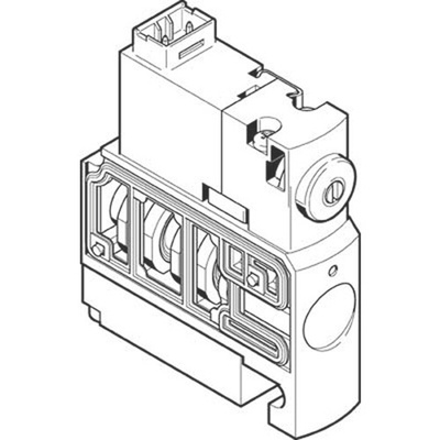 Festo Solenoid Valve CPVSC1-M1HT-J-T-Q4, 2 port(s) , 24 V dc, 5/2in