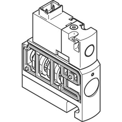 Festo Solenoid Valve CPVSC1-M4H-K-T-M5C, 1 port(s) , NC, 5 V dc, 3/2in