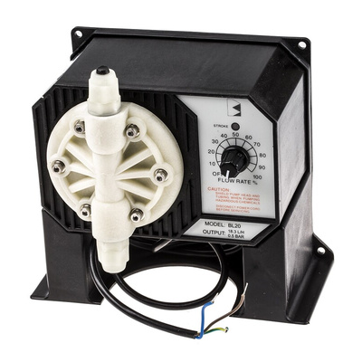 Hanna Instruments Diaphragm Electric Operated Positive Displacement Pump, 18.3L/h, 7.3 psi, 220 V, 240 V