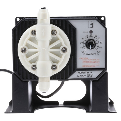 Hanna Instruments Diaphragm Electric Operated Positive Displacement Pump, 15.2L/h, 14.5 psi, 220 V, 240 V