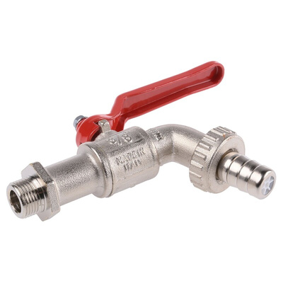 RS PRO Chrome Plated Brass Lever Bib Tap, 3/8in