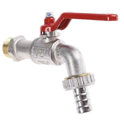 RS PRO Chrome Plated Brass Lever Bib Tap, 1/2in