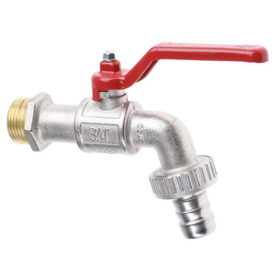 RS PRO Chrome Plated Brass Lever Bib Tap, 3/4in