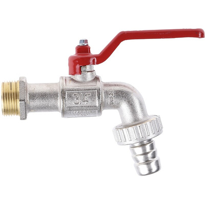 RS PRO Chrome Plated Brass Lever Bib Tap, 3/4in