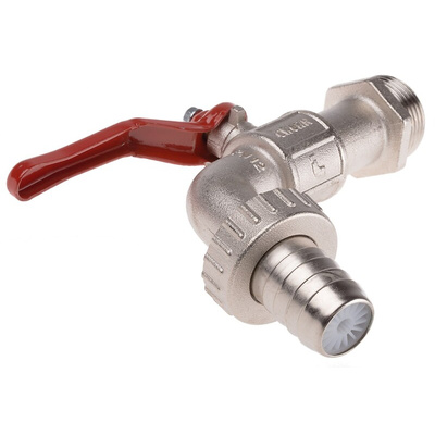 RS PRO Chrome Plated Brass Lever Bib Tap, 1in