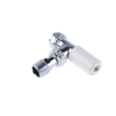 Pegler Yorkshire Chrome Plated Brass 15 mm Compression to 1/2 in BSP Manual Radiator Valve