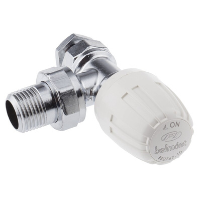 Pegler Yorkshire Chrome Plated Brass 15 mm Compression to 1/2 in BSP Manual Radiator Valve