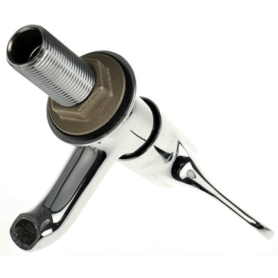 Pegler Yorkshire Chrome Plated Brass Quarter Turn Lever Handle Hot Basin Tap, 1/2in