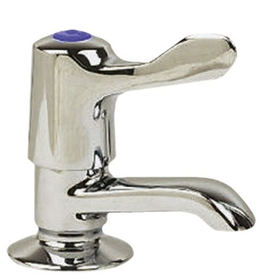 Pegler Yorkshire Chrome Plated Brass Quarter Turn Lever Handle Cold Basin Tap, 1/2in
