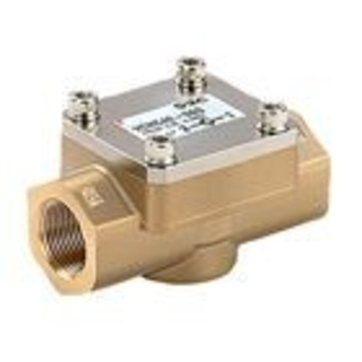 3 port NC solenoid valve 50 bar air DIN electrical entry 16mm orifice 24V dc 3/4" bspp ported