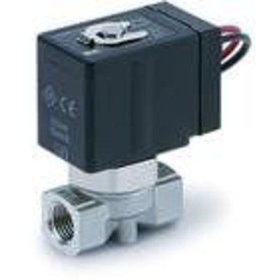 VXE21 2 Port Energy Saving Process Valve 4.5mm Orifice 1/4 Inch NC 24VDC Din without Connector