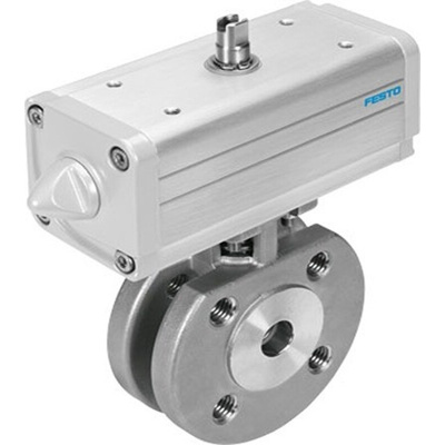 Festo Pneumatic 2 port Actuated Ball Valve - Double Acting, 6 - 8.4bar Operating Pressure
