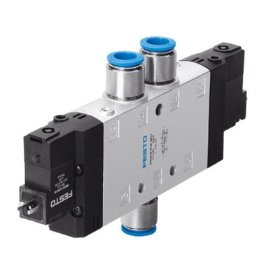 Festo Solenoid Valve CPE24-M3H-5J-QS-10, 5 port(s) , 230 V ac, 10mm