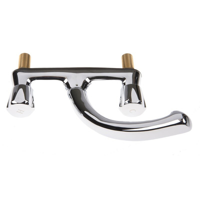 Pegler Yorkshire Chrome Plated Brass Twist Handle Dual Flow Sink Mixer, 1/2in