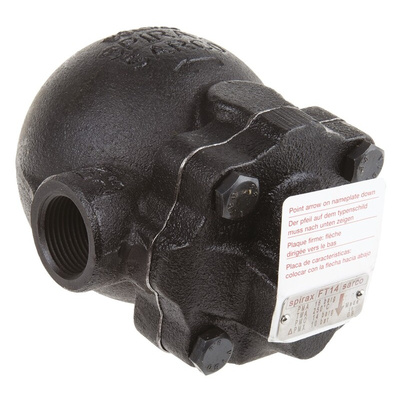 Spirax Sarco 10 bar Iron Thermostatic Steam Trap, 1 in BSP Female