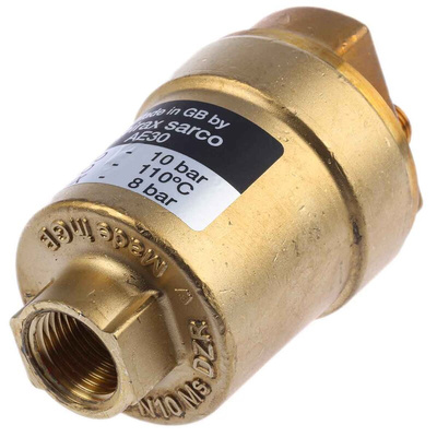 Spirax Sarco Copper Alloy Automatic Air Vent 1/2 in BSPP 1/4 in BSP